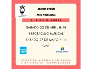 Agenda de Otoño Arte y Derechos